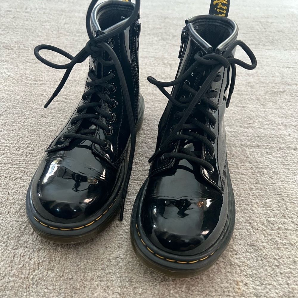 Dr. Martens Black Patent Leather Boots